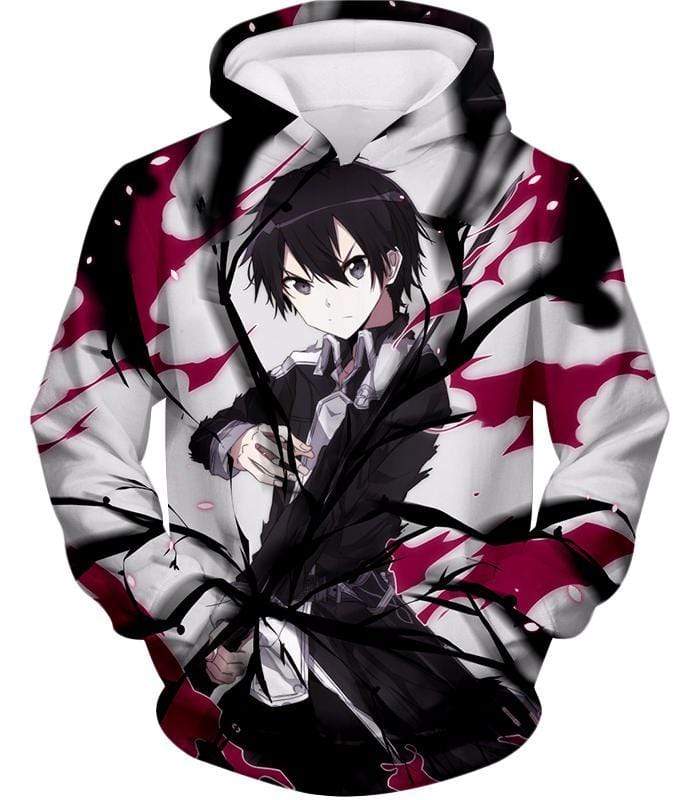 Sword Art Online The Black Swordsman Kiriti Aka Kirigaya Kazuto Cool Action Anime Hoodie - Sword Art Online Hoodie