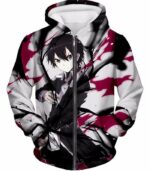 Sword Art Online The Black Swordsman Kiriti Aka Kirigaya Kazuto Cool Action Anime Hoodie - Sword Art Online Hoodie - Zip Up Hoodie