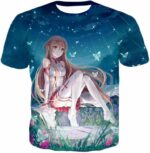 Sword Art Online Very Anime Girl Yuuki Asuna Cool Graphic Promo Zip Up Hoodie - Sword Art Online Zip Up Hoodie - T-Shirt