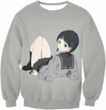 Sword Art Online Very Kirito Real Cousin Kirigaya Suguha Grey Anime Hoodie  - Sword Art Online Hoodie - Sweatshirt