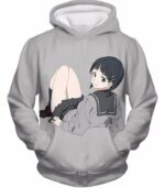 Sword Art Online Very Kirito Real Cousin Kirigaya Suguha Grey Anime Zip Up Hoodie  - Sword Art Online Zip Up Hoodie - Hoodie