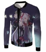 Sword Art Online Yuuna And Eiji Promo Black Zip Up Hoodie - Sword Art Online Zip Up Hoodie - Jacket