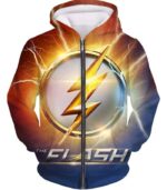 DC Comics The Flash Symbol Hoodie - Superhero 3D Hoodies And Clothing Hoodie - Zip Up Hoodie