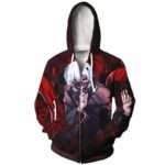 Harley Quinn Fan Art HD Black ] Zip Up Hoodie