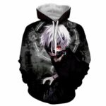 Ken Kaneki Hoodie Impressive Hoodie - 3D Tokyo Ghoul Graphic Hoodie