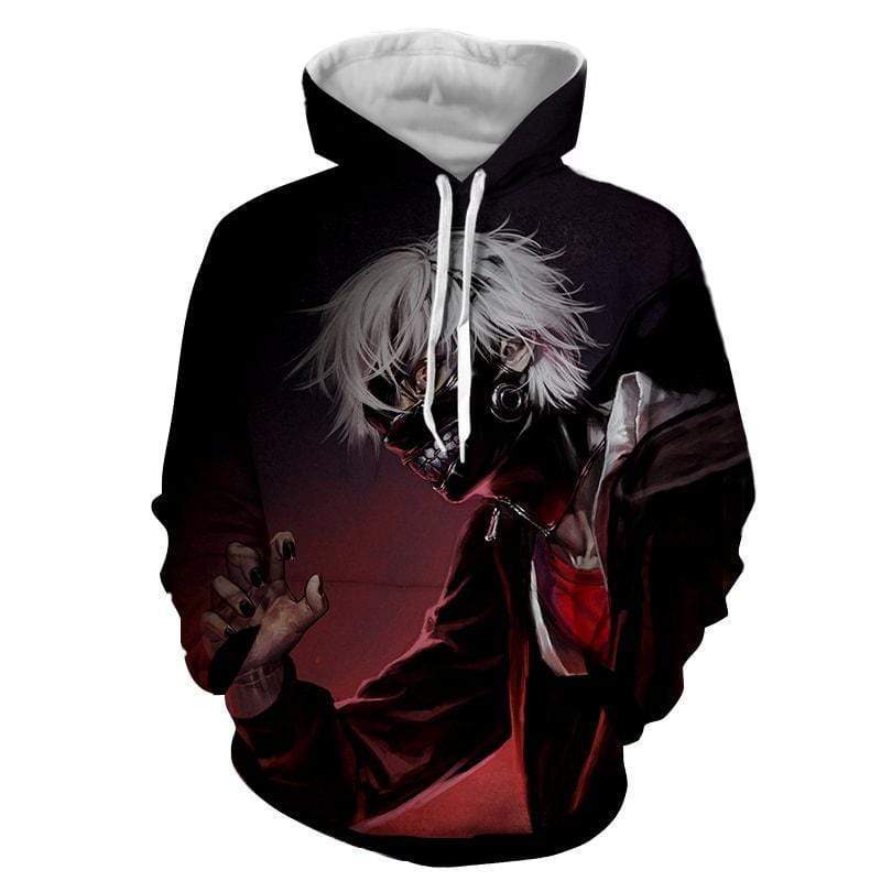 Ken Kaneki Hoodie Mask Hoodie - Tokyo Ghoul Jacket Merch Hoodie