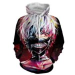 Ken Kaneki Hoodie - Revenge - Tokyo Ghoul 3D Graphic Hoodie