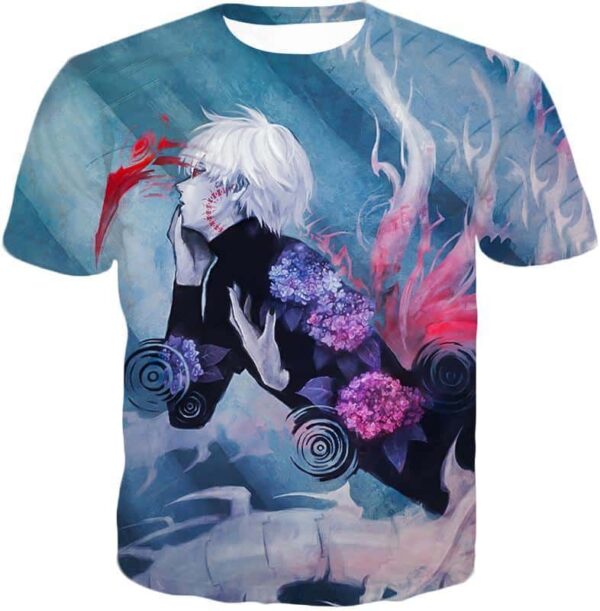 Tokyo Ghoul Cool Anime Graphic Promo Ken Kaneki Printed Hoodie - T-Shirt