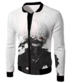 Tokyo Ghoul Cool Masked Ken Kaneki White Hoodie  - AnimeHoodie - Jacket