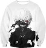 Tokyo Ghoul Cool Masked Ken Kaneki White Hoodie  - AnimeHoodie - Sweatshirt