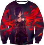 Tokyo Ghoul Cool Touka Kirishima Anime Ghoul Zip Up Hoodie  - Anime Hoodie - Sweatshirt