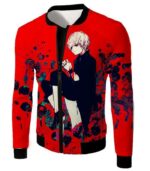 Tokyo Ghoul Drowned In Flesh And Blood Ken Kaneki Cool Anime Red Hoodie - Jacket