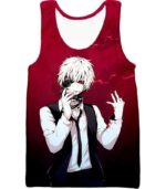 Tokyo Ghoul Ghoul Ken Kaneki Red Promo Hoodie - Tank Top