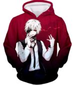 Tokyo Ghoul Ghoul Ken Kaneki Red Promo Zip Up Hoodie - Hoodie