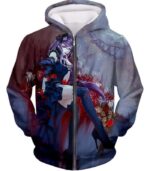 Tokyo Ghoul Ghoul Rize Kamishiro Anime Art Printed Hoodie - Zip Up Hoodie