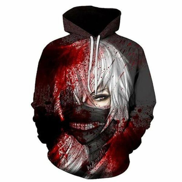 Tokyo Ghoul Hoodie - Bloody Kaneki Hoodie