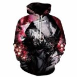 Tokyo Ghoul Hoodie - Ken Kaneki Red Splatter Hoodie