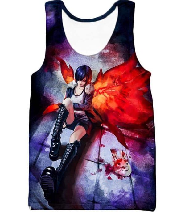 Tokyo Ghoul Hoodie - Tokyo Ghoul Beautiful And Kind Touka Kirishima Fan Art Graphic Hoodie - Tank Top