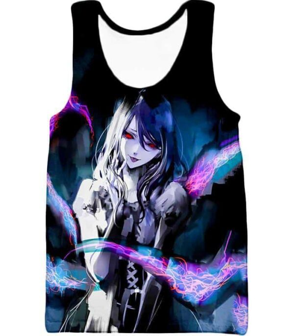 Tokyo Ghoul Hoodie - Tokyo Ghoul  Beauty Rize Kamishiro Super Cute Hoodie - Tank Top