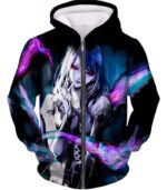 Tokyo Ghoul Hoodie - Tokyo Ghoul  Beauty Rize Kamishiro Super Cute Hoodie - Zip Up Hoodie