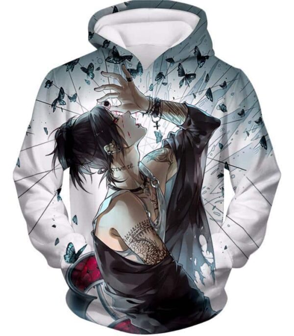 Tokyo Ghoul Hoodie - Tokyo Ghoul Ghoul No Face Uta Anime Print Hoodie - Hoodie