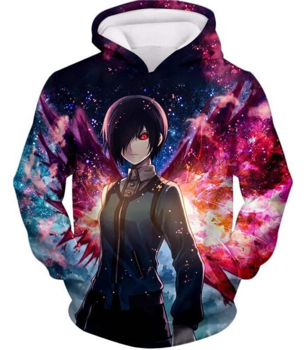 Tokyo Ghoul Hoodie - Tokyo Ghoul Girl Touka Kirishima Graphic Action Hoodie - Hoodie