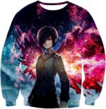 Tokyo Ghoul Hoodie - Tokyo Ghoul Girl Touka Kirishima Graphic Action Hoodie - Sweatshirt