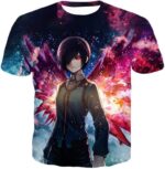 Tokyo Ghoul Hoodie - Tokyo Ghoul Girl Touka Kirishima Graphic Action Hoodie - T-Shirt