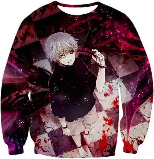 Tokyo Ghoul Hoodie - Tokyo Ghoul One Eyed Ghoul King Ken Kaneki Anime  Hoodie - Sweatshirt