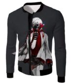 Tokyo Ghoul Hoodie - Tokyo Ghoul Sasaki Haise Graphic Black Hoodie - Jacket