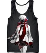 Tokyo Ghoul Hoodie - Tokyo Ghoul Sasaki Haise Graphic Black Hoodie - Tank Top