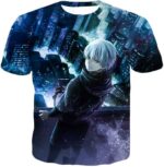 Tokyo Ghoul Hoodie - Tokyo Ghoul Super Anime Hero Ken Kaneki Aka Eyepatch Graphic Hoodie - T-Shirt