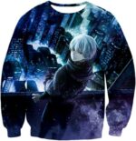 Tokyo Ghoul Hoodie - Tokyo Ghoul Super Anime Hero Ken Kaneki Aka Eyepatch Graphic Hoodie - Sweatshirt