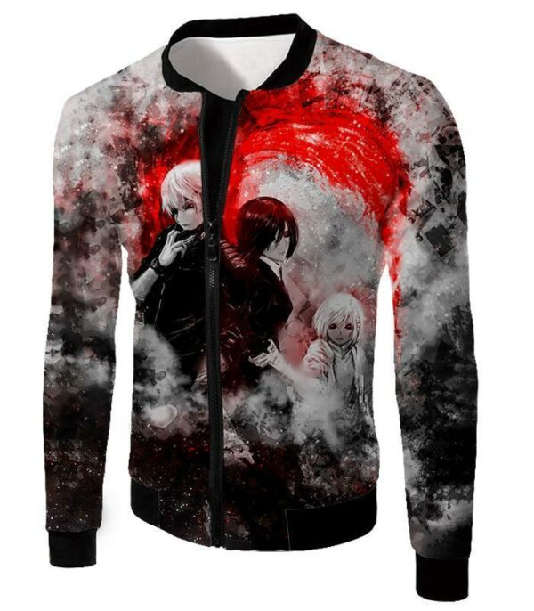 Tokyo Ghoul Hoodie - Tokyo Ghoul Super Tokyo Ghoul Anime Fan Art Graphic Hoodie - Jacket