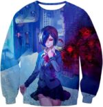 Tokyo Ghoul Hoodie - Touka Kirishima Promo Hoodie Tokyo Ghoul Merch - Sweatshirt