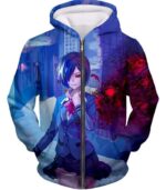 Tokyo Ghoul Hoodie - Touka Kirishima Promo Hoodie Tokyo Ghoul Merch - Zip Up Hoodie