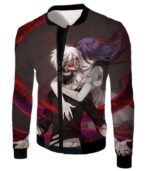 Tokyo Ghoul Kaneki And Rize Cool Action Black Zip Up Hoodie  - Anime Hoodie - Jacket