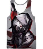 Tokyo Ghoul Kaneki Ken Zip Up Hoodie - Tokyo Ghoul 3D Zip Up Hoodies And Clothing Hoodie - Tank Top