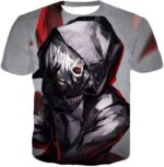 Tokyo Ghoul Kaneki Ken Zip Up Hoodie - Tokyo Ghoul 3D Zip Up Hoodies And Clothing Hoodie - T-Shirt