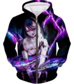 Tokyo Ghoul Kaneki X Rize Cool Kink Connection Fan Art Promo Hoodie - Zip Up Hoodie