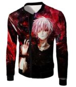 Tokyo Ghoul Ken Kaneki Ghoul Promo Zip Up Hoodie - Anime Hoodie - Jacket