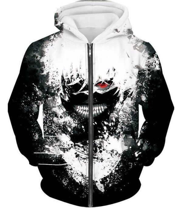 Tokyo Ghoul Ken Kaneki Hoodie - Tokyo Ghoul 3D Hoodies And Clothing Hoodie - Zip Up Hoodie