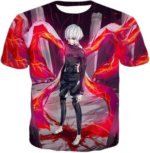 Tokyo Ghoul Ken Kaneki Kink Action Cool Anime Still Hoodie - T-Shirt