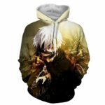 Tokyo Ghoul Ken Kaneki Mask Hoodie  - Tokyo Ghoul 3D Premium Hoodie