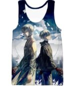 Tokyo Ghoul Legendary Arima Kishou X One Eyed Ghoul Ken Kaneki Cool Anime Zip Up Hoodie - Tank Top