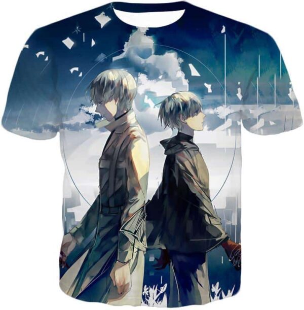 Tokyo Ghoul Legendary Arima Kishou X One Eyed Ghoul Ken Kaneki Cool Anime Zip Up Hoodie - T-Shirt