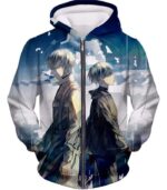 Tokyo Ghoul Legendary Arima Kishou X One Eyed Ghoul Ken Kaneki Cool Anime Hoodie - Zip Up Hoodie