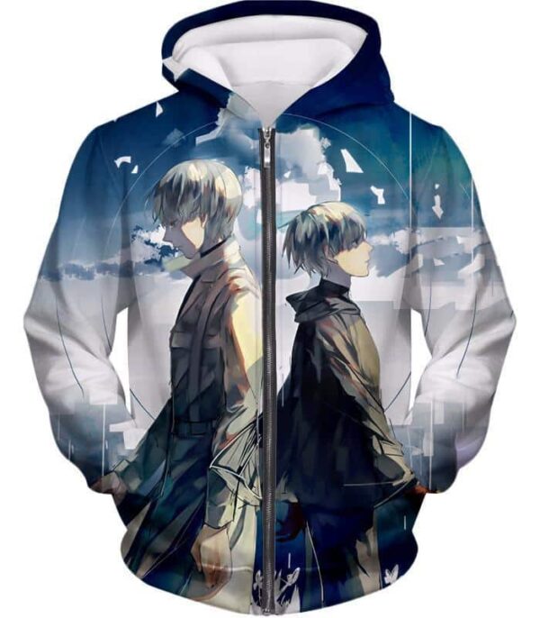 Tokyo Ghoul Legendary Arima Kishou X One Eyed Ghoul Ken Kaneki Cool Anime Zip Up Hoodie - Zip Up Hoodie