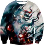 Tokyo Ghoul Losing Spirit Ken Kaneki Super Cool Anime Graphic Promo Hoodie - Sweatshirt