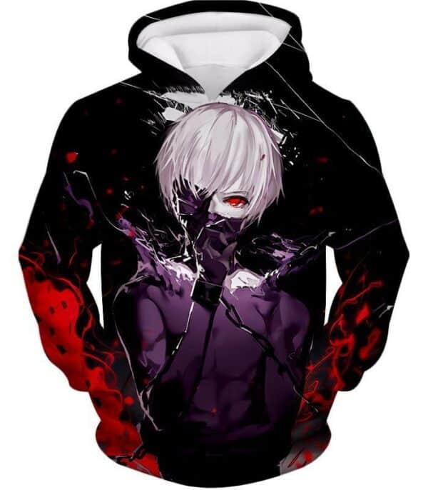 Tokyo Ghoul Masked Ken Kaneki Action Anime Cool Graphic Promo Hoodie - Hoodie